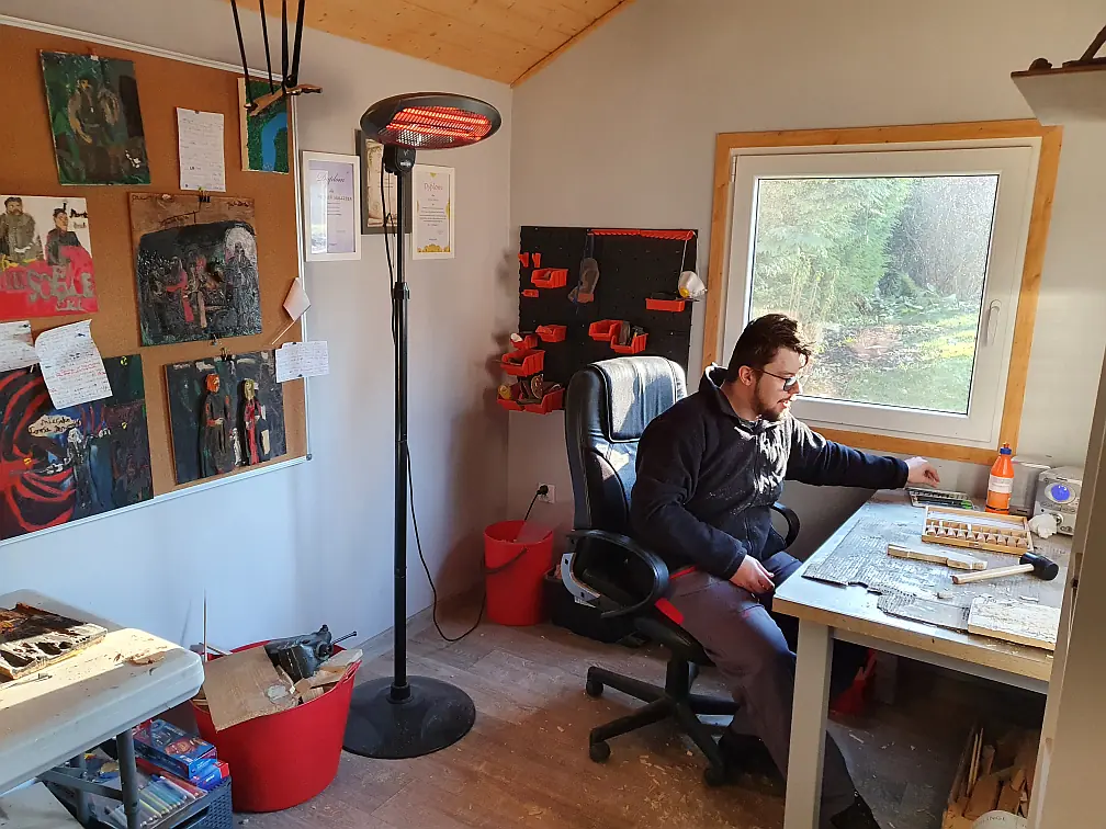 workshop of an artist