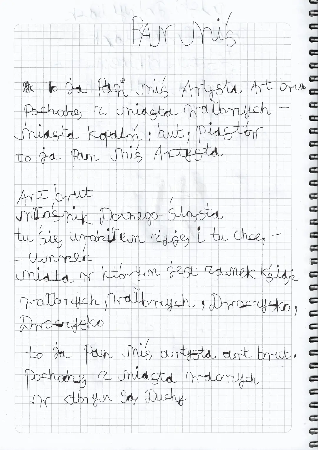 Wałbrzych Topography Manuscript #06